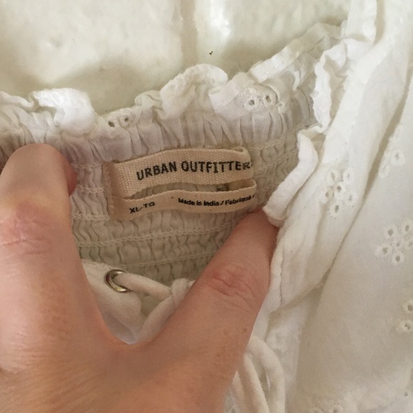 Urban Outfitters White Lace-Up Dress - Picture 6 of 15